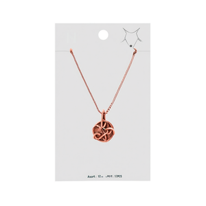 Collar con colgante redondo de doble flecha con accesorios de cobre, joyería de moda para mujer - Product Image 2