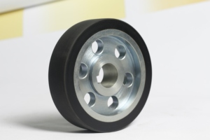 Hiệu suất cao tùy chỉnh <span class=keywords><strong>Polyurethane</strong></span> ổ bánh xe con lăn cao su - Product Image 5