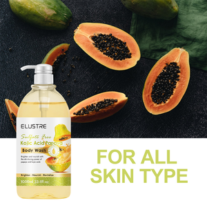 OEM/ODM Etiqueta Privada Cuidado DE LA Piel Corporal Iluminador Ácido Kójico Papaya Gel de Ducha Blanqueador para Manchas Oscuras - Product Image 4