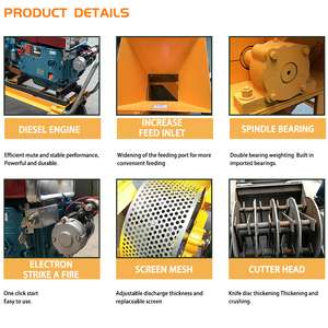 Chất Lượng Cao Gỗ Chip Mùn Cưa Thiết Bị Chế Biến Ướt Và Khô Máy Nghiền Gỗ Cây Chi Nhánh Dư Lượng Rơm Máy Nghiền - Product Image 5