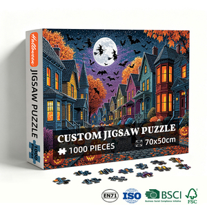 <span class=keywords><strong>Puzzle</strong></span> di Halloween Personalizzato <span class=keywords><strong>da</strong></span> 1000 Pezzi, Scena di Villaggio Sinistro per Adulti, Regalo di Halloween, <span class=keywords><strong>Puzzle</strong></span> di Carta all'Ingrosso - Product Image 1