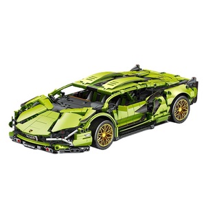 Kit de construction de modèle de voiture de sport Lamborghini, plus de 800 pièces, jouet de course télécommandé pour adolescents - Product Image 1