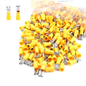 Konektor Kabel Listrik Crimping Seri FDD 22-10AWG PVC PA Kuningan, Terminal Kabel Crimping Female Disconnect Spade Pra-insulasi - Product Image 3