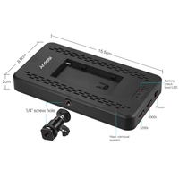 Andoer Lampe panneau ultra-mince 3200K/6000K à intensité variable 228pcs perles Studio vidéo photographie lumière LED pour appareil photo reflex numérique Canon Nikon