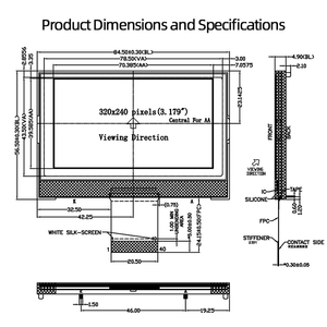 Módulo de Pantalla LCD de Matriz de Puntos de 3.2 Pulgadas 320*240, Tecnología COG, Retroiluminación Azul, Bajo Consumo de Energía, Suministro Directo de Fábrica - Product Image 5