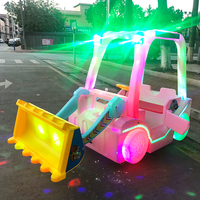 La dernière voiture électrique pour enfants, excavatrice carrée, voiture d'amusement, voiture double pour parents et enfants, intérieur et extérieur