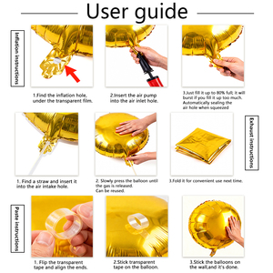 Kit de ballons d'<span class=keywords><strong>anniversaire</strong></span> - Saint-Valentin, décoration de fête d'<span class=keywords><strong>anniversaire</strong></span> pour petite amie, ensemble complet de ballons en aluminium - Product Image 5