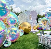 Ballon miroir gonflable géant en PVC personnalisé - Imperméable Durable Facile à installer Taille personnalisable pour les décorations de fête