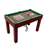 Table de jeux multifonctionnelle 4-en-1 à petite échelle, ensemble combiné multifonctionnel, mini billard, MDF écologique, divertissement sportif d'intérieur
