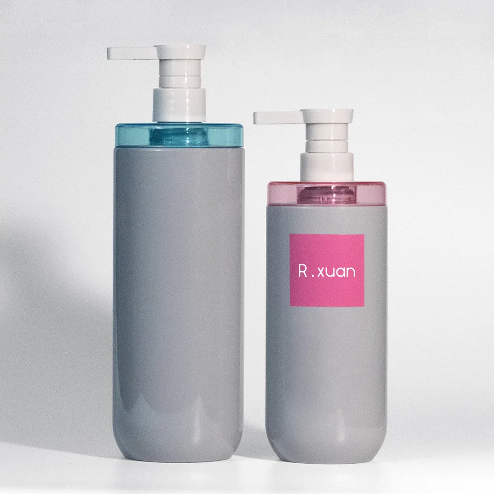 Acondicionador cosmético 500ml 750ml botella de bomba de embalaje de plástico loción jabón contenedor líquido champú de lujo botellas de plástico vacías