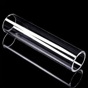 High Temperature Clear Large Diameter Quartz Glass Test Tube Resistant Clear Quartz Glass For Sale