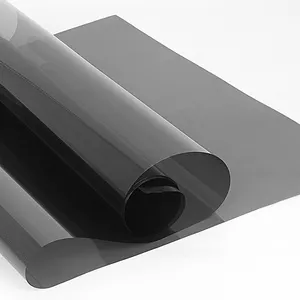 Taiwan warmte-isolatie solar glasfolie in zwart zilver kleur, verwijderbare auto glas folie/film 1.52*30 m