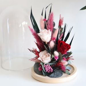 Regalos de Navidad Eternal Forever Preserved Roses Flores en cúpula de cristal Personalización Flor Regalo PARA <span class=keywords><strong>EL</strong></span> Día DE LA Madre - Product Image 3