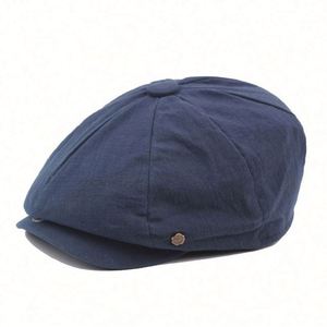 หมวกแก๊ปผ้าลินินแฟชั่นผู้ชายขายส่งสำหรับฤดูร้อน - Product Image 3