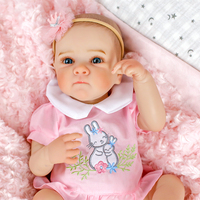 Poupées Bébé Reborn Lifereborn Pas Chères 40CM 16'' Nouveau-né Corps Silicone Vinyle pour Filles Cadeaux d'Anniversaire