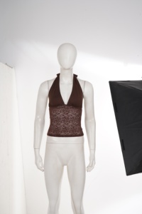 2026 Women's Brown Halter Lace <b>Top</b> Deep V-Neck Backless Bow Tie Corset Sexy Party Clubwear Summer Fashion <b>Crop</b> <b>Top</b> - Product Image 6
