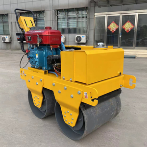 3 Ton dizel motor yol silindiri heyecan verici kuvvet 20kN yol silindiri üzerinde binmek arkasında yürümek - Product Image 4