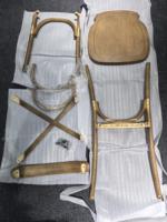 Chaise en résine plastique à dossier croisé pour événements, banquets, mariages, hôtels, capacité 450 kg, vente en gros