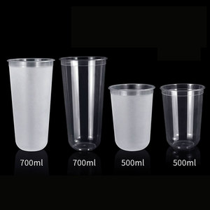 Wholesale Hot Selling Customized logo Injection Molded Pet Disposable <b>Drinking</b> Iced Coffee <b>Plastic</b> <b>Cups</b> With Lids - Product Image 4