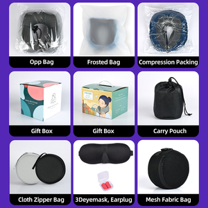 Cuscino di supporto per il collo con cappuccio a forma di U cuscino in Memory Foam da viaggio per adulti - Product Image 5