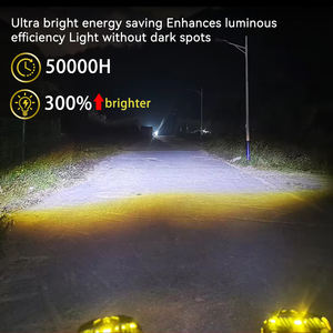 Phare de moto 40W à 4 modes, projecteur LED stroboscopique, éclairage de travail étanche, feux de brouillard à 2 lentilles pour rétrofit/amélioration voiture/camion - Product Image 6