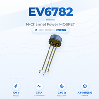 Transistor MOSFET Trench N-Channel EvolE 100V 3.5A A3-02B(B4) Paket Lubang, Setara 2N6782, Standar Instrumentasi Tingkat Lanjut