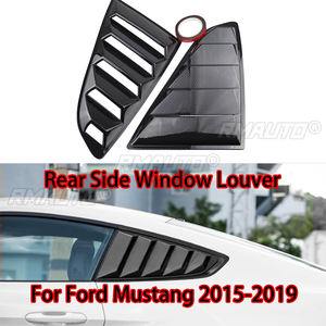 Decorative Accessories Rear Quarter <b>Window</b> Louvers Scoops Spoiler Car Tunning <b>Panel</b> For Ford Mustang 2015-2019 - Product Image 1