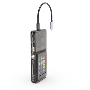 Hub USB-C con Pantalla de 2.4 Pulgadas - Base de Control para Streaming con Teclas Macro, PD, LAN, Lector de Tarjetas - Perfecto para Creadores de Contenido - Product Image 1