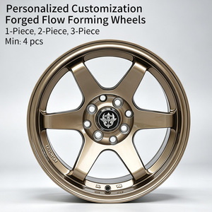 Jantes en alliage d'aluminium FLowtone 15 pouces Bronze mat 6 branches Neuves pour véhicules de rechange pour Toyota Yaris Suzuki <span class=keywords><strong>Swift</strong></span> - Product Image 2