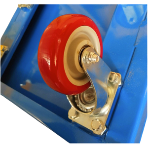 Chariot à plateforme en acier robuste et durable à quatre roues pour le déplacement de meubles et de gros équipements, capacité de charge de 500 kg, personnalisable OEM - Product Image 5