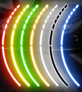 <span class=keywords><strong>Adesivi</strong></span> Luminosi per Cerchioni <span class=keywords><strong>Auto</strong></span> e Moto da 18 Pollici, Strisce Riflettenti di Sicurezza per Pneumatici - Product Image 5