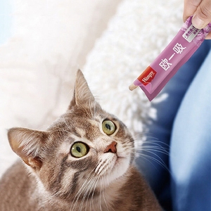Vente en gros Wanpy Ouyi Bandes pour chat suceur Chat adulte et jeune chat Grain humide Emballage frais scellé 14g * 5 - Product Image 4