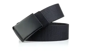 Wholesale Fashionable Cotton Webbing Canvas Braided Belt With Metal Buckle