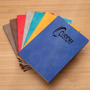 Custom Bulk <b>A5</b> Hardcover Softcover PU Leather High-quality Thick Premium <b>Lined</b> Paper Multiple Colored Personalized Gift Journal - Product Image 1