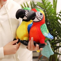 Jouets en peluche personnalisés fabriqués en usine pour animaux: oiseaux en peluche, poupées grenouilles, paons, perroquets. Pour les articles de cadeau de zoo et de compagnon de jeu.