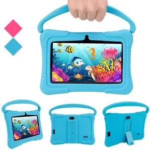 Tablet digitale Tablet Pc da 7 pollici 1024*600 Quad Core per bambini con guscio in Silicone facile da trasportare