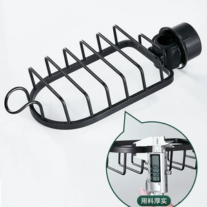 Étagère de Douche Murale Sans Perçage en Aluminium pour Salle de Bain, <span class=keywords><strong>Support</strong></span> de Rangement pour Douche et Toilettes - Product Image 5