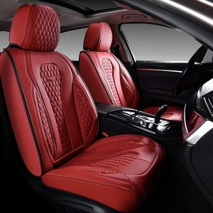 Universal Custom Nappa Leather Full <b>Set</b> Car Seat Covers <b>Waterproof</b> Breathable Luxury Sports Car Seat Cover - Product Image 2
