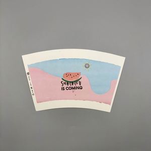 Vaso de cartón con revestimiento de PE de doble cara, apto para uso alimentario, impreso con flexografía, modelo para bebidas y aperitivos, para envolver, al por mayor - Product Image 4