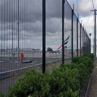 Clôture en fil de fer barbelé en bois traité thermiquement pour aéroport et prison