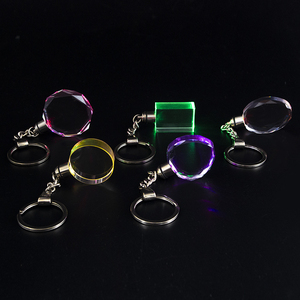 Bảo Lãnh Tín Dụng Giá Rẻ Bán Buôn Hình Dạng Hình Bầu Dục Trống LED Pha Lê <span class=keywords><strong>Keychain</strong></span> Cho 3D Khắc Laser - Product Image 6