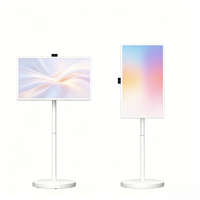 Pantalla Digital Inteligente Portátil Android de 32 Pulgadas con Retroiluminación LED, Gabinete Blanco, Android 15, 4K UHD 3840x2160, WiFi, Bluetooth