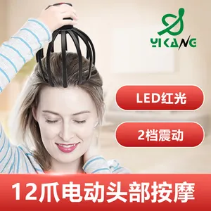 Toptan elektrikli ahtapot pençe baş masaj aleti kablosuz şarj edilebilir ahtapot stres giderici kafa masajı