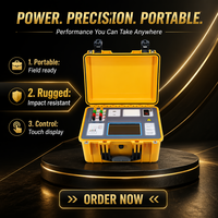 Testeur de résistance DC à écran tactile HVD-834 0,1-20A 10mΩ-1,5Ω Détecteur portable de résistance des enroulements de transformateur pour postes de transformation