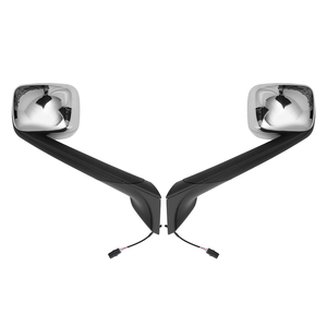 Cascadia 2018+ Hood Mirror Chrome Assembly A22-75354-002 with Heater <b>Truck</b> Body Parts - Product Image 1