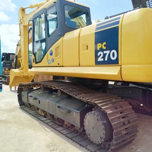 Pompe hydraulique utilisée de boîte de vitesse de pelle de chenille d'excavatrice de KOMATSU PC270 27 tonnes 100% équipement de construction prêt - Product Image 1