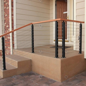 Sistema de Barandilla de Cable de Alta Gama, Barandilla de Cable de Acero <span class=keywords><strong>Prefabricada</strong></span> para Terraza y Escaleras Exteriores - Product Image 4