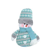 Figura de Peluche Navideña Transfronteriza, Decoración de Exhibición de Papá Noel de Tela con Lentejuelas de Cinco Colores de 53 cm