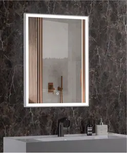 BODE Design Wall Mounted Led Bathroom Makeup Mirror With MDF Frame Custom Bathroom Mirror