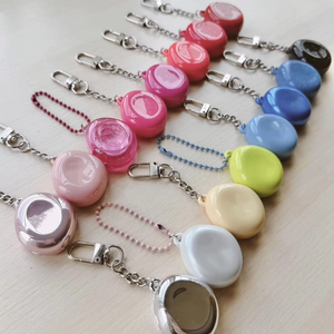 Bán buôn 0.5g Công suất nhỏ mạ bạc thiết kế bột trường hợp với gương Blush container nhỏ gọn bao bì bột - Product Image 1